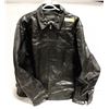 Image 1 : MENS XL BLACK HEAVY LEATHER JACKET NEW CITY