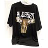 Image 1 : MENS 2XL BLESSED TSHIRT BLACK/GUNS THEME