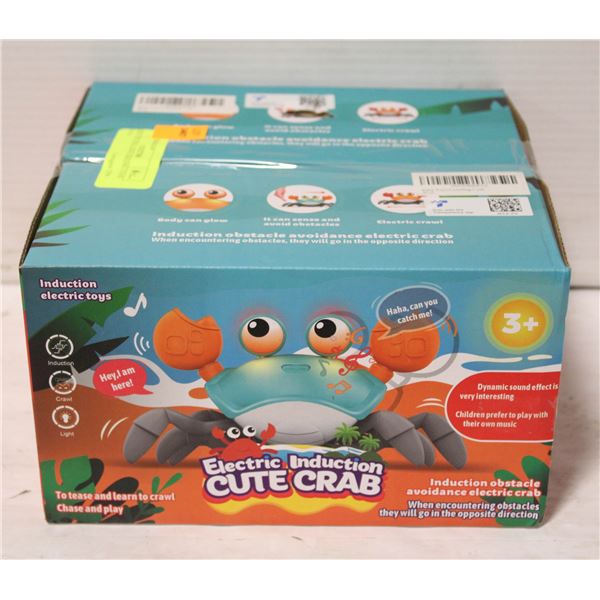 NEW 2PK WALKING SINGING CRAB TOYS