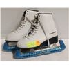 Image 1 : SCHWINN FIGURE SKATES WITH GUARDS SZ 3 YOUTH