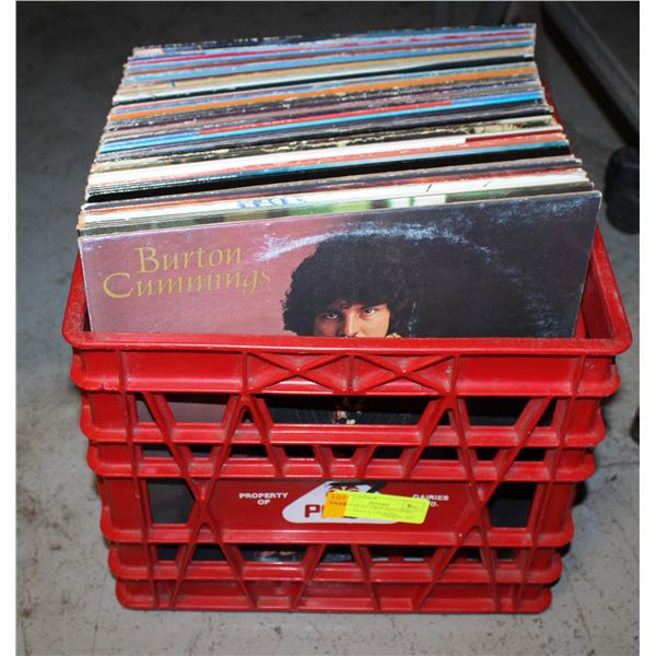 CRATE OF RECORDS INCLUDING: GINO VANNELL I, BURTON