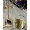 Image 1 : 6 PC BRASS FIREPLACE TOOLS