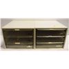 Image 1 : 2 X DMC 3 DRAWER CRAFT TABLE ORGANIZERS