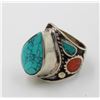 Image 1 : ESTATE NAVAJO TORQUISE LARGE RING-ESTATE