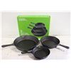 Image 1 : 3 PIECE CAST IRON SKILLET SET - NEW IN BOX