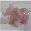 Image 1 : AUTHENTIC ROSE QUARTZ ELEPHANT-ESTATE