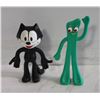 Image 1 : VINTAGE POSABLE FELX THE CAT & GUMBY