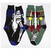Image 1 : TWO NEW STAR WARS THEME ADULT SIZE SOCKS