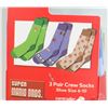Image 2 : NEW 3PAIR PACK OF SUPER MARIO BROS. ADULT SOCKS