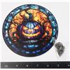 Image 1 : NEW 6" JACK-O'-LANTERN THEME HANGING WINDOW LIGHT