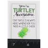 Image 1 : NEW GREETING CARD INSERT WITH LIGHT GREEN TURTLE