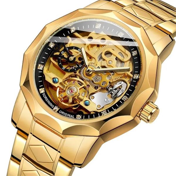 NEW AUTOMATIC FORSINING SKELETAL WATCH
