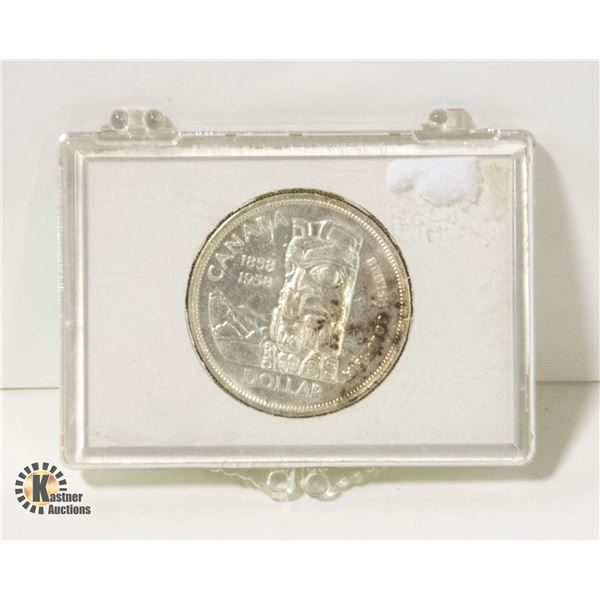 1958 CANADIAN SILVER DOLLAR 80% SILVER