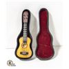Image 1 : VINTAGE MINI WOOD GUITAR IN CASE (MINI DOLL SIZED)