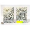 Image 1 : 2 ORIENTAL CARVED SOAPSTONE STATUES/
