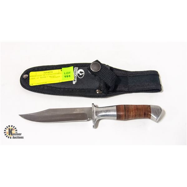 MOSSY OAK HUNTING/FISHING KNIFE 10" WITH 5" BLADE