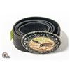Image 1 : WESTERN MEN'S LEATHER BELT & EAGLE BUCKLE. SIZE