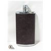 Image 1 : METAL FLASK WITH LEATHER COVER