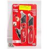 Image 1 : MILWAUKEE 2PC FAST-BACK FOLDING KNIFE SET PRESS &