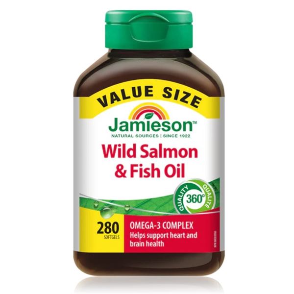 NEW JAMIESON WILD SALMON AND FISH OIL VALUE SIZE