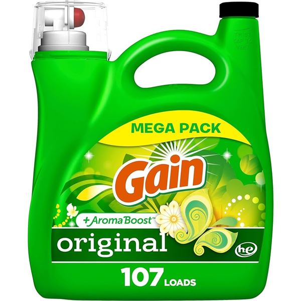 NEW 4.55L GAIN ORIGINAL + AROMA BOOST - 107 LOADS