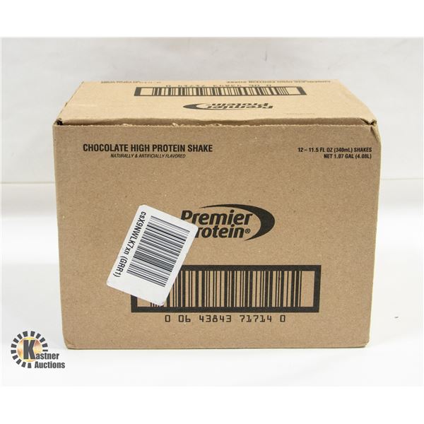 NEW 12 PACK PREMIER PROTEIN - CHOCOLATE FLAVOUR