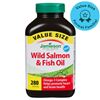 Image 1 : NEW 280 SOFTGELS JAMIESON WILD SALMON & FISH OIL