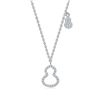 Image 1 : GOURD SHAPE 925 SILVER MOISSANITE NECKLACE