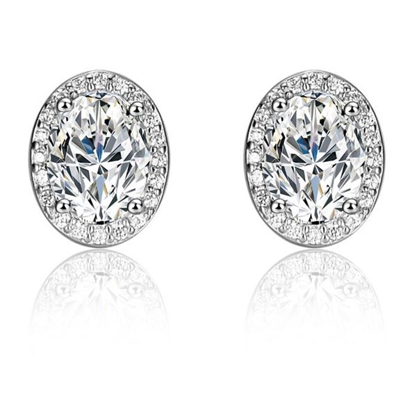 2 CT GRA CERTIFIED MOISSANITE 925 SILVER EARRINGS