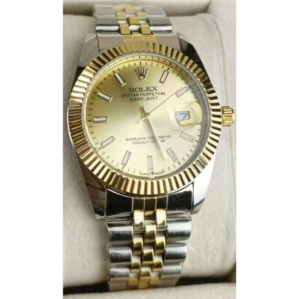 NEW REPLICA ROLEX "DATE JUST" QUARTZ WATCH