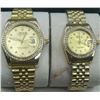 Image 1 : NEW REPLICA ROLEX "DATE-JUST" COUPLES QUARTZ WATCH