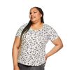 Image 1 : NEW IYLA PLUS SIZE 2X INTERLOCKING CREW NECK TEE