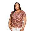 Image 1 : NEW IYLA PLUS SIZE 3X INTERLOCKING CREW NECK TEE
