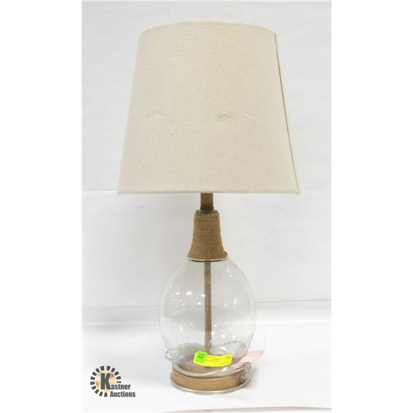 CLEAR BASED LAMP H-23"