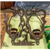 Image 1 : PAIR OF DECORATIVE HANGING CANDLE HOLDERS