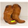 Image 1 : LADIES COWBOY BOOTS BROWN SIZE 6.5