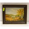 Image 1 : 12" X 16" LOCAL ARTIST OIL PAINTING SIGNED LEONIE