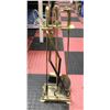 Image 1 : ESTATE BRASS DUCK FIREPLACE TOOL SET-ESTATE