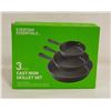 Image 1 : 3 PIECE CAST IRON SKILLET SET - NEW IN BOX
