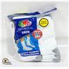 Image 1 : WHITE CREW SOCKS 6-12 SIZE 6-PACK FRUIT OF