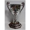 Image 1 : ESTATE TROPHY WOOD BASE THIN METAL CUP