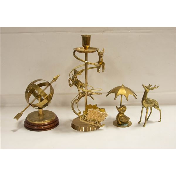 LOT OF 4 BRASS ITEMS