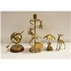 Image 1 : LOT OF 4 BRASS ITEMS