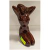 Image 1 : VINTAGE MID CENTURY BROWN GLAZED NUDE STATUE 12"