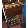 Image 1 : SET OF 4 TV TABLES AND STORAGE CART