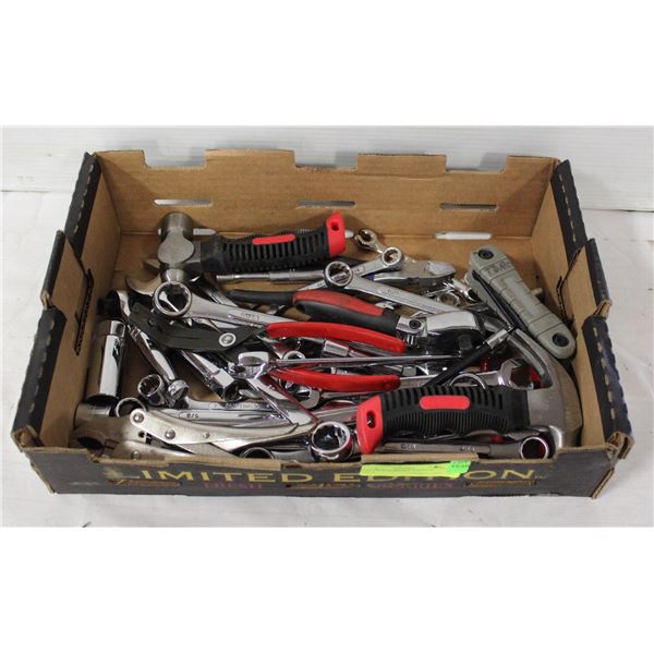 FLAT OF WRENCHES, GRIPS, & TOOLS