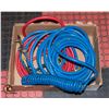Image 1 : SET OF 3 AIR COMPRESSOR HOSES WITH NOZZLE