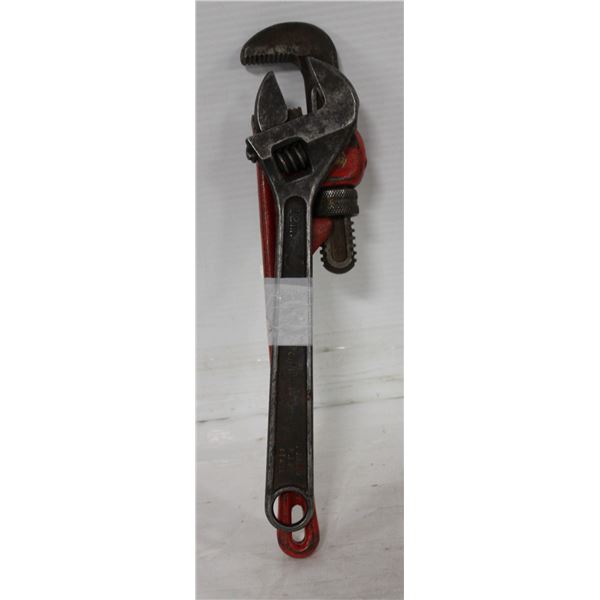 2 PCS ADJUSTABLE WRENCH HEAVY DUTY WRENCH