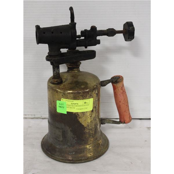 MADE IN USA OLD BRASS CLAYTON & LAMBERT BLOW