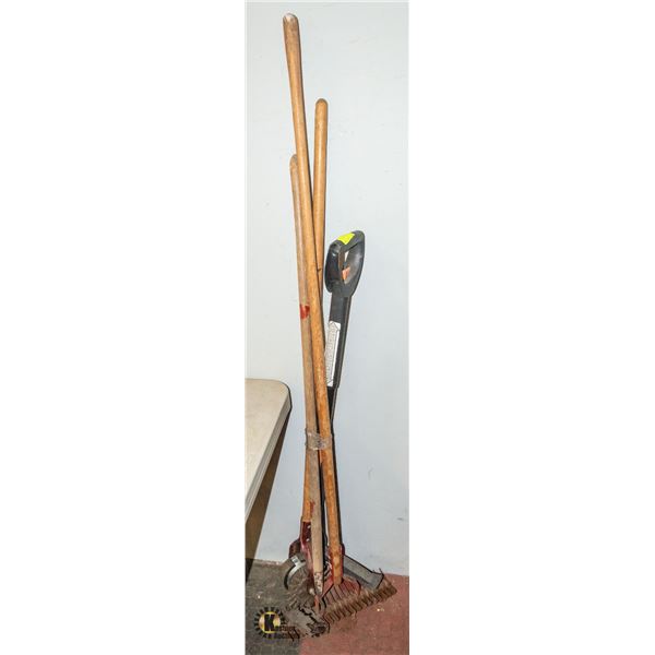 BUNDLE OF USED YARD TOOLS